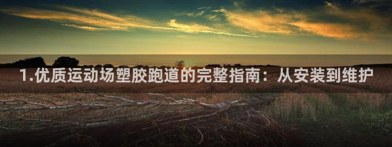 红足1世足球比分 localhost：1.优质运动场塑胶跑道的完整指南：从安装到维护