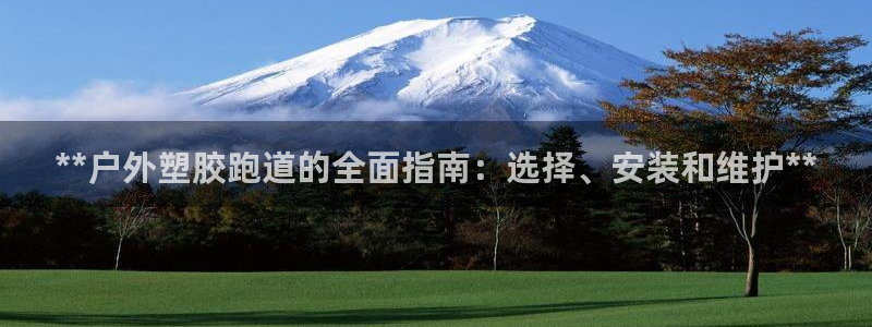 红足一球：**户外塑胶跑道的全面指南：选择、安装和维护**