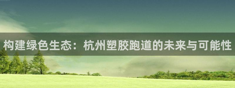 红足一生世：构建绿色生态：杭州塑胶跑道的未来与可能性